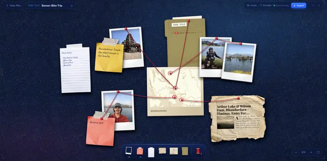 Screenshot of Case Board