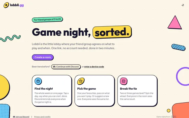 Screenshot of Lobbli