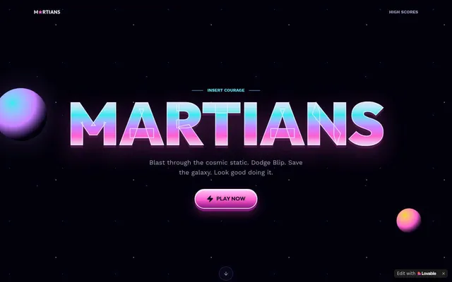 Screenshot of Martians